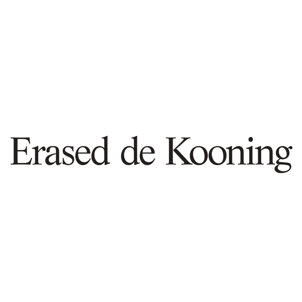 Erased de Kooning 